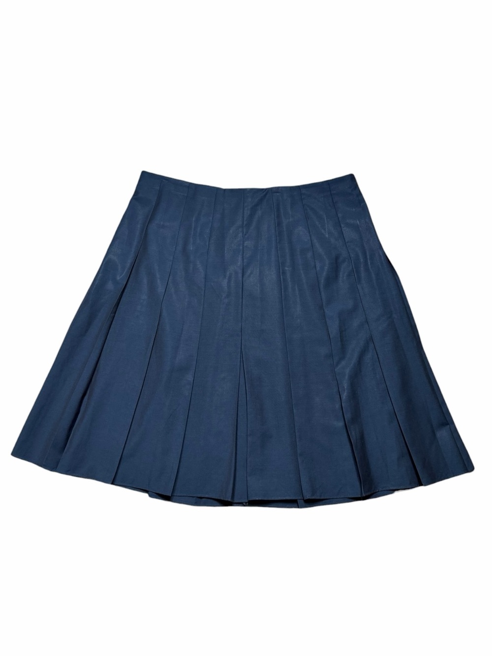 Gucci Uniform Deep Teal Peacock Wool Mohair Pleated Skirt Size IT 56 3X US